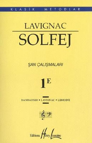 Solfej - Şan Çalışmaları - 1E %23 indirimli Editions Hernry Lemoine