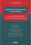 1958 Fransız Anayasasında Kanun Anlayışı