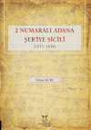 2 Numaralı Adana Şer'iye Sicili 1633- 1634 (Ciltli)