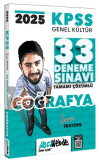 2025 KPSS GK Coğrafya Tamamı Çözümlü 33 Deneme Sınavı