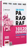 2025 KPSS YKS ALES DGS MSÜ Tamamı Çözümlü Panik Yok Zor Seviye Paragraf 10x20 Deneme