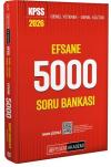 2026 KPSS Genel Yetenek Genel Kültür Efsane 5000 Tamamı Çözümlü Soru Bankası