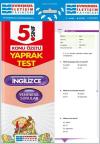 5.Sınıf İngilizce Konu Özetli Yaprak Test