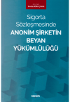 Anonim Şirketin Beyan Yükümlülüğü (Ciltli)