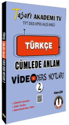 DGS Türkçe Cümlede Anlam Video Ders Notları - 2