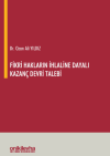 Fikri Hakların İhlaline Dayalı Kazanç Devri Talebi (Ciltli)
