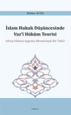 İslam Hukuk Düşüncesinde Vaz‘i Hüküm Teorisi