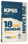 KPSS Genel Kültür Tüm Adaylar İçin Pir-i Tarih Tamamı Çözümlü 18 Deneme