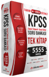 KPSS Genel Yetenek Genel Kültür Tamamı Çözümlü 5555 Soru Bankası Tek Kitap
