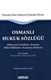 Osmanlı Hukuk Sözlüğü (Ciltli)