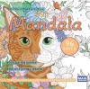 Sevimli Kedilerin Dünyası - Mandala - Büyükler İçin Boyama - Kedilerle Boyama Terapisi