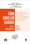 Türk Borçlar Hukuku Özel Hükümler Özet Kitap (Ciltli)