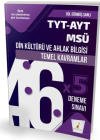 TYT-AYT-MSÜ Din Kültürü ve Ahlak Bilgisi Temel Kavramlar ve 46x5 Deneme Sınavı