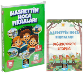 1. Sınıf Okuma Seti Nasrettin Hoca Fıkraları 10 Kitap + Değerlendirme Kitapçığı İlaveli