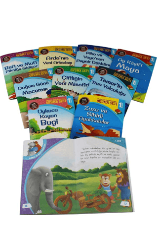1. Sınıf Ölçme ve Değerlendirmeli Okuma Seti - 10 Kitap