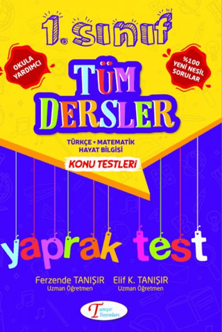 1. Sınıf Tüm Dersler Konu Testleri Test