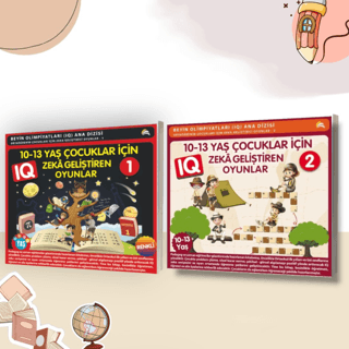 10-13 Yaş Çocuklar için Zeka Geliştiren Oyunlar (2 Kitap)
