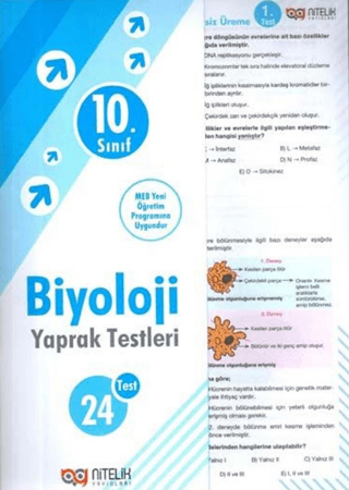 10. Sınıf Biyoloji Yaprak Test