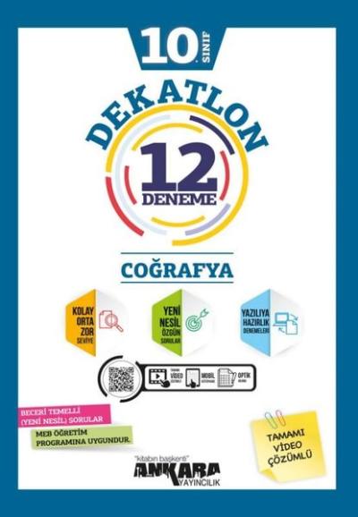 10. Sınıf Coğrafya Dekatlon Denemeleri ( 12 Adet )