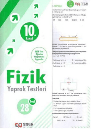 10. Sınıf Fizik Yaprak Testleri Kolektif