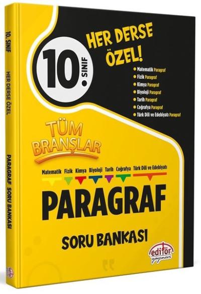 10. Sınıf Tüm Branşlar Paragraf Soru Bankası