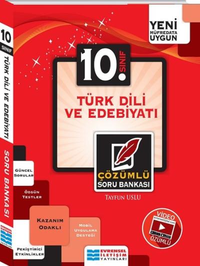 10.Sınıf Türk Dili ve Edebiyatı Video Çözümlü Soru Bankası Tayfun Uslu