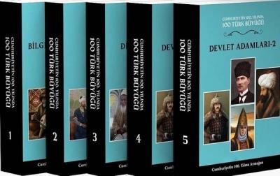 100 Türk Büyüğü Seti - 5 Cilt Takım (Ciltli)