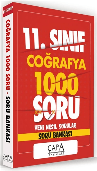 11. Sınıf Coğrafya 1000 Soru Yeni Nesil Sorular - Soru Bankası