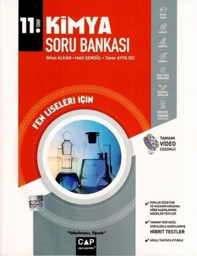 11.Sınıf Fen Lisesi İçin Kimya Soru Bankası Çap Yayınları Kolektif