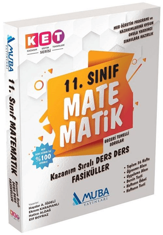 11. Sınıf KET Serisi Matematik Defter ve Kitap - 1409