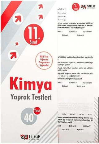 11. Sınıf Kimya Yaprak Testleri Kolektif