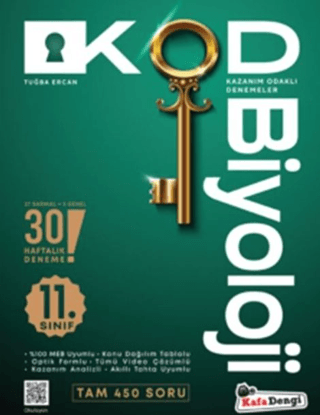 11. Sınıf Kod Biyoloji Kazanım Odaklı Denemeleri