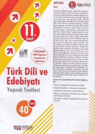 11. Sınıf Türk Dili ve Edebiyatı Yaprak Testleri Kolektif