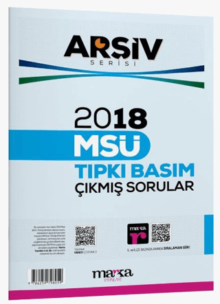 2018 MSÜ Çıkmış Sorular Tamamı Video Çözümlü Kollektif