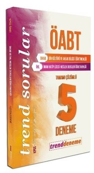 2021 ÖABT Din Kültürü ve Ahlak Bilgisi Tamamı Çözümlü 5 Trend Deneme