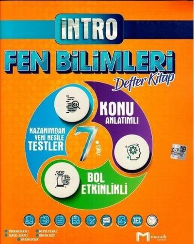 7.Sınıf Fen Bilimleri İntro Defter Kitap