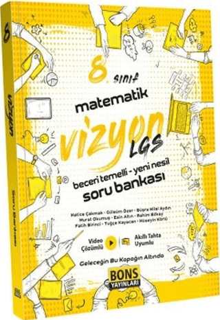 2022 8. Sınıf Vizyon Matematik Soru Bankası