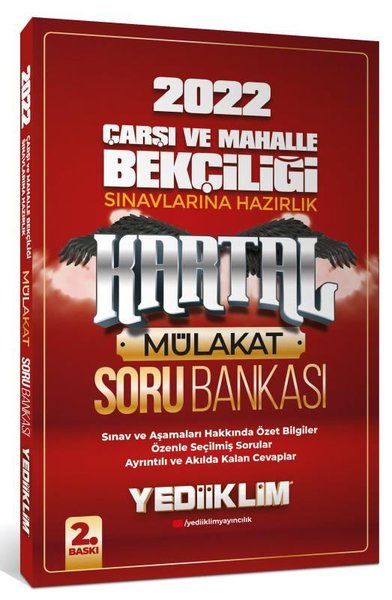 2022 Çarşı ve Mahalle Bekçiliği Sınavlarına Hazırlık Kartal Mülakat Soru Bankası