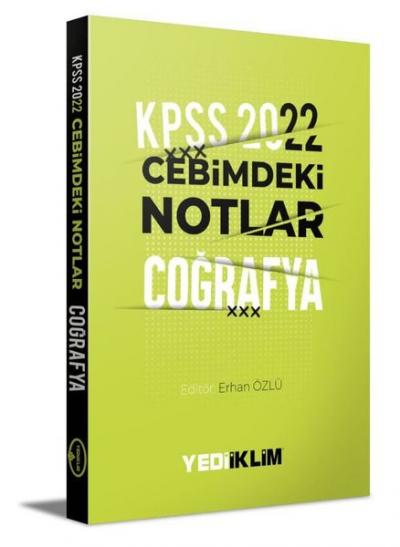 2022 KPSS Cebimdeki Notlar Coğrafya Kitapçığı Kolektif