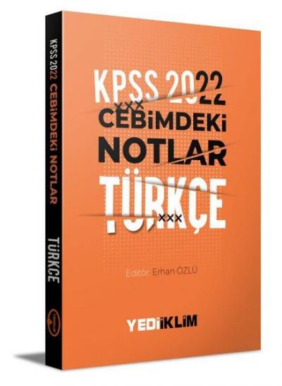 2022 KPSS Cebimdeki Notlar Türkçe Kitapçığı Kolektif