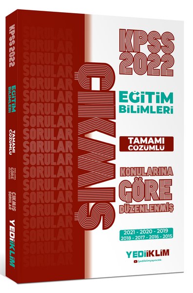 2022 KPSS Eğitim Bilimleri Konularına Göre Tamamı Çözümlü Çıkmış Sorular
