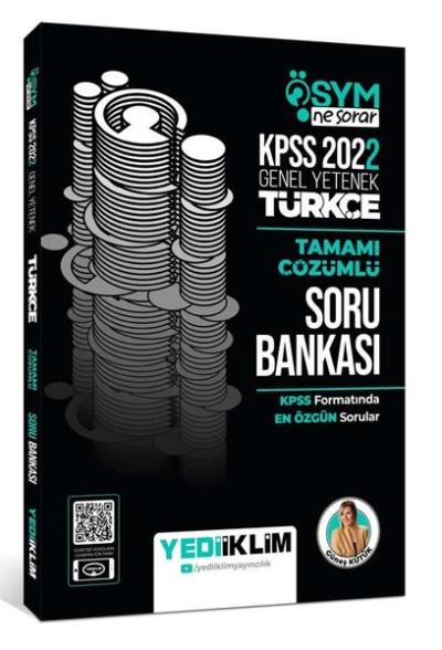 2022 KPSS Genel Yetenek ÖSYM Ne Sorar Türkçe Tamamı Çözümlü Soru Banka