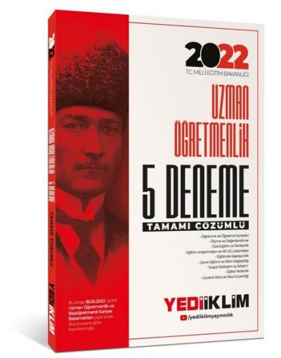 2022 MEB Uzman Öğretmenlik Tamamı Çözümlü 5 Deneme