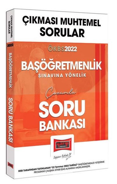 2022 ÖKBS Çıkması Muhtemel Baş Öğretmenlik Soru Bankası
