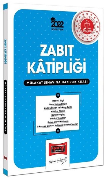 2022 Zabıt Katipliği Mülakat Sınavına Hazırlık Kitabı