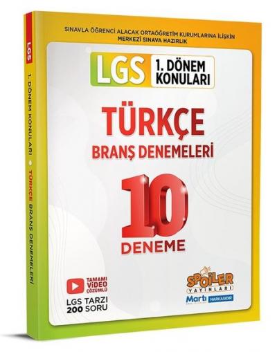 2023 8.Sınıf LGS 1.Dönem Türkçe 10'lu Branş Deneme