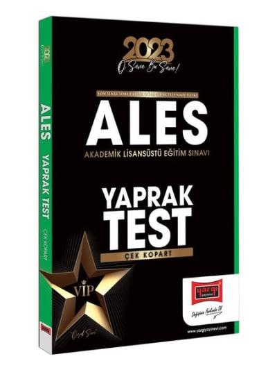 2023 ALES Çek Kopart Yaprak Test Kolektif