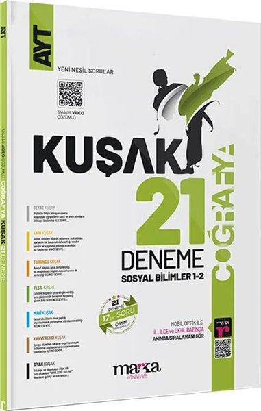 AYT Coğrafya 21 Kuşak Deneme