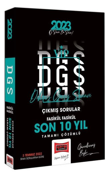 2023 DGS Son 10 Yıl Tamamı Çözümlü Fasikül Fasikül Çıkmış Sınav Sorula