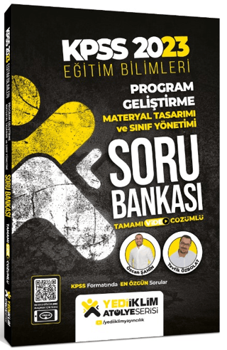 2023 KPSS Eğitim Bilimleri Atölye Serisi Program Geliştirme Materyal Tasarımı ve Sınıf Yönetimi Video Çözümlü Soru Bankası